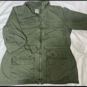 Womens Army Green Coat/Jacket Old Navy 2XL Plus size